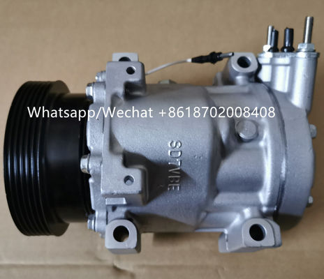 7V16 Auto Ac Compressor for   DACIA LOGAN DACIA DUSTER  OEM : 1177 / 1060 / 1027 / 8200117767  6PK 12V 125MM